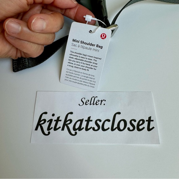 ONLY 1 AVAILABLE!! 🆕 4L GREY SAGE - NWT lululemon mini shoulder bag - Picture 5 of 14